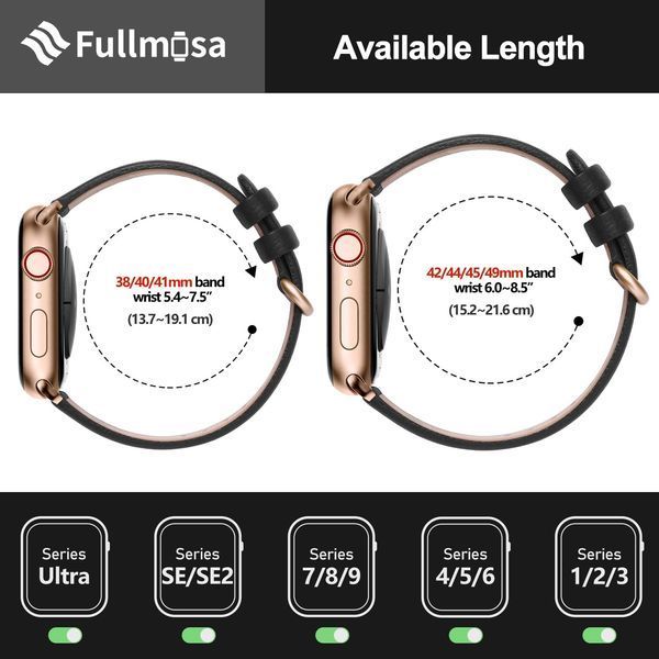Класичний шкіряний ремінець для Apple Watch 42&ndash;49 мм V4640 фото