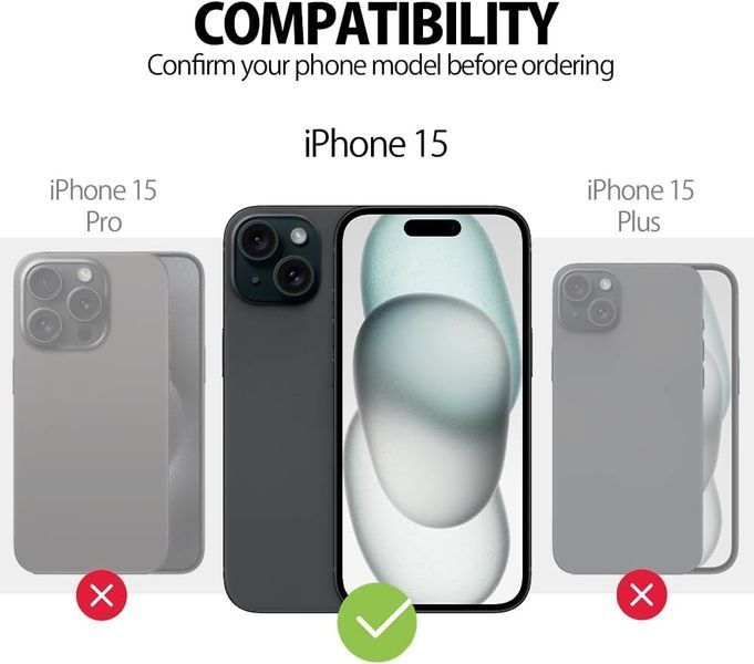 Силіконовий чохол MyGadget, сумісний з Apple iPhone 15 V2651 фото