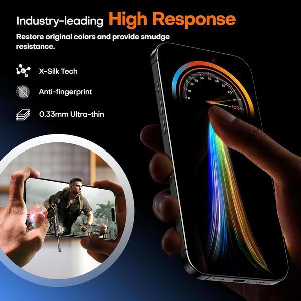 Захисне скло TAURI для iPhone 16 Pro Max із рамкою для автоматичного встановлення 3 шт V1612 фото