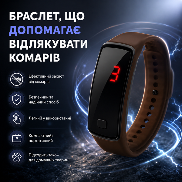 Комплект браслетів-відлякувачів комарів 2 шт G5707 фото