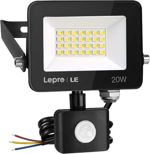 Світлодіодний прожектор Lepro 20 Вт із датчиком руху L0076 фото