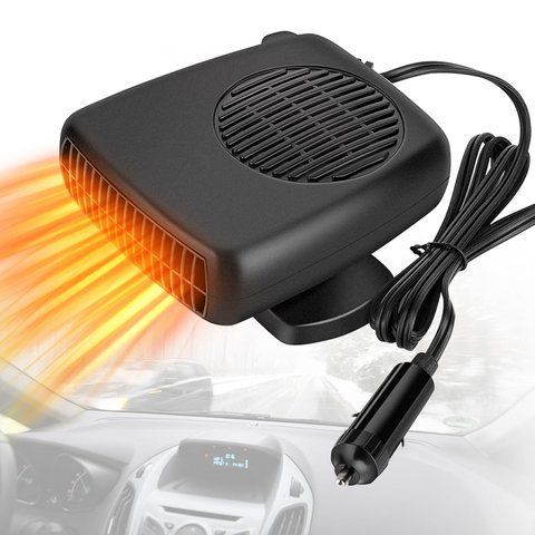 Портативний автомобільний обігрівач-тепловентилятор 12V 150W V4248 фото