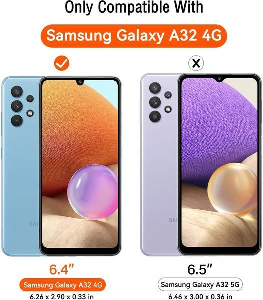 Прозорий чохол для Samsung Galaxy A32 4G + 3 захисні скла G3550 фото