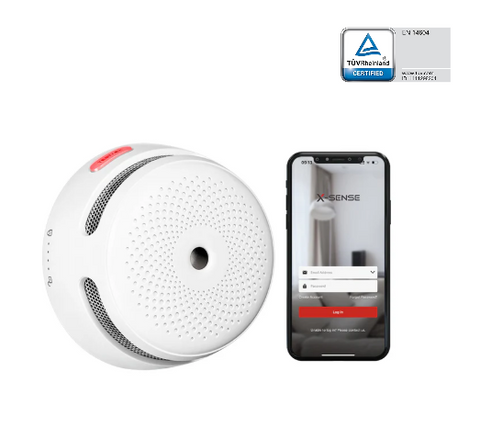 Датчик диму X-Sense XS01-WX Wi-Fi, зі звуковими та візуальними сповіщеннями V3998 фото