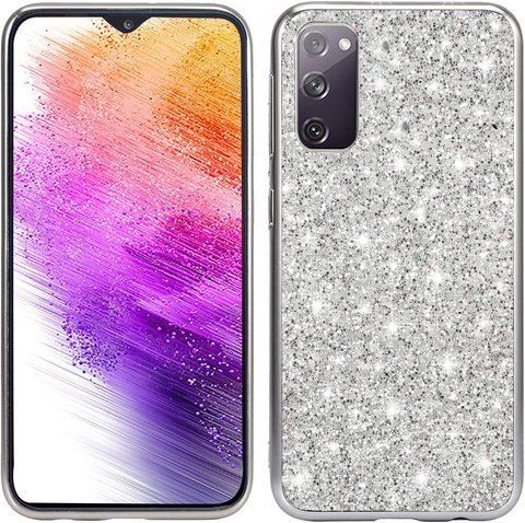 Силіконовий чохол з ефектом гліттера для Samsung Galaxy S20 FE V3648 фото