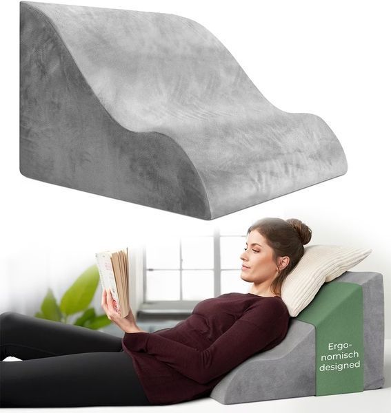 Ортопедична подушка для читання та відпочинку з піною Memory Foam V4518 фото