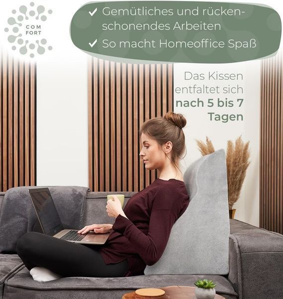 Ортопедична подушка для читання та відпочинку з піною Memory Foam V4518 фото
