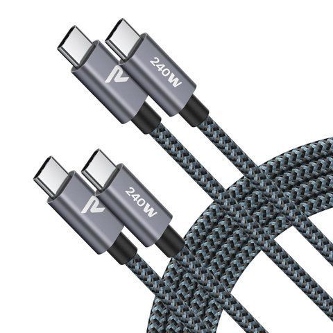 Кабель RAMPOW USB C - USB C 240 Вт 1 м (2 шт) G4126 фото