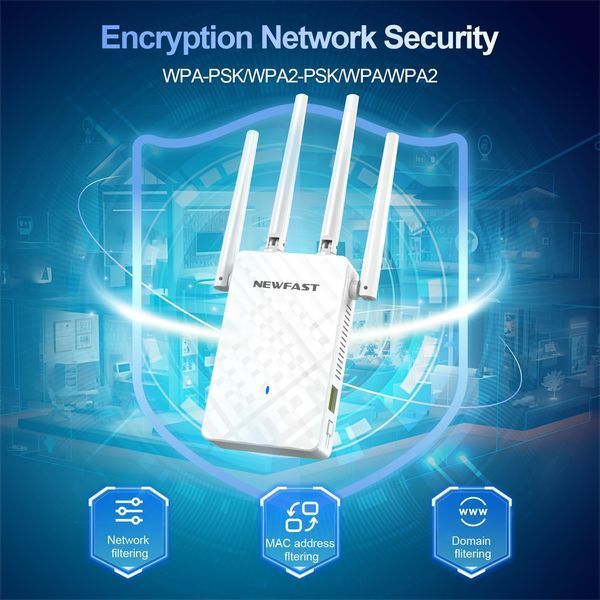 Розширювач діапазону WiFi NEWFAST V2607 фото