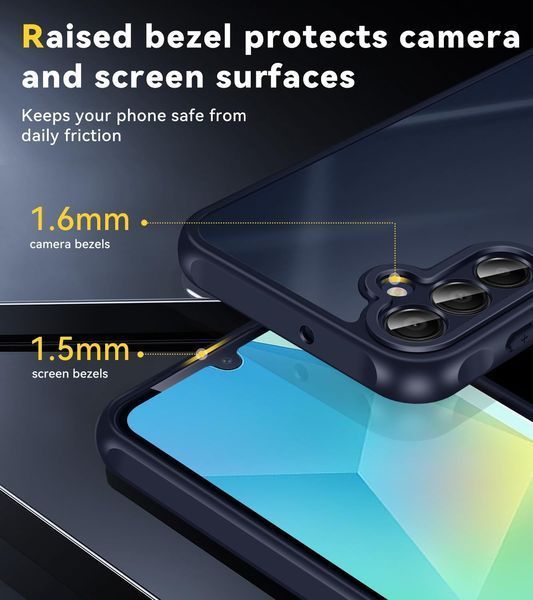 Чохол ivoler 3 в 1 для Samsung A16 5G з двома загартованим склом G4071 фото