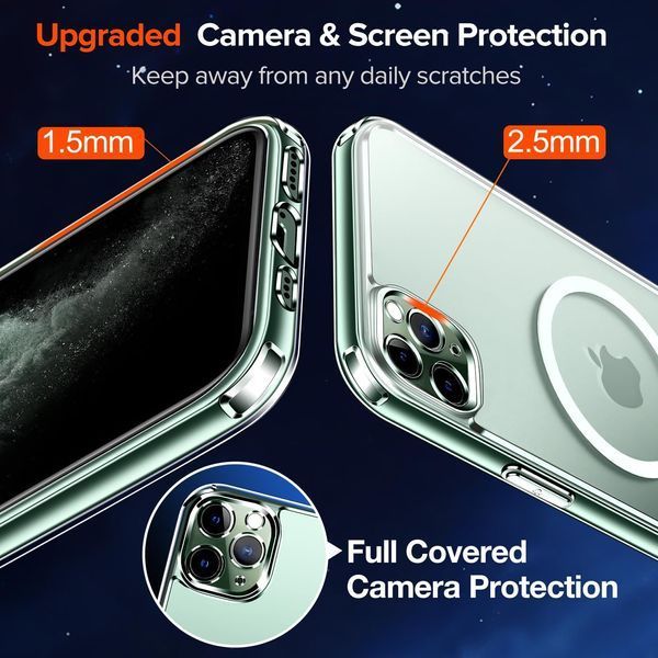 Прозорий магнітний чохол ivoler для iPhone 11 Pro G4074 фото