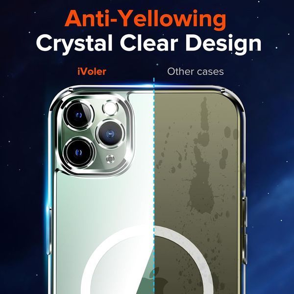 Прозорий магнітний чохол ivoler для iPhone 11 Pro G4074 фото