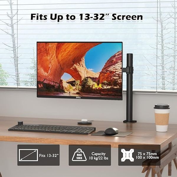 Настільний кронштейн для монітора/телевізора 13-32" Bontec MDM001B VESA 75/100 G2828 фото