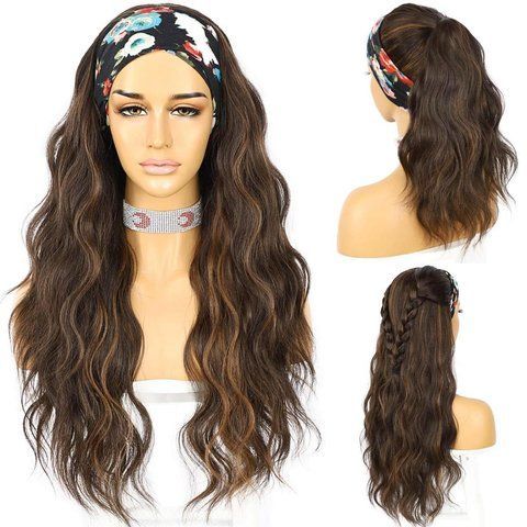 Синтетична перука з пов'язкою SAPPHIREWIGS (Довжина 66 см) V3940 фото