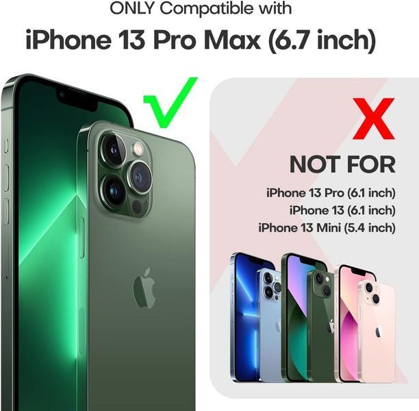 Ударостійкий прозорий чохол для iPhone 13 Pro Max V1622 фото