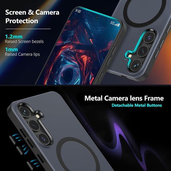 Захисний чохол Magnetic Design для Samsung Galaxy S24 з MagSafe + захисне скло V4437 фото