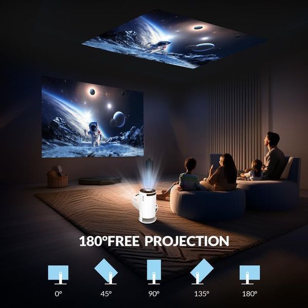 Портативний проєктор HY300 PRO 200 ANSI люменів 1280x720 V3971 фото