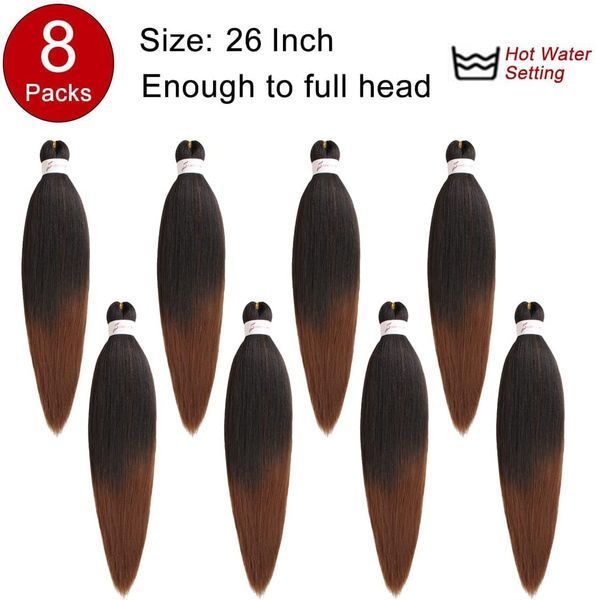 Волосся для плетіння XTREND EZ Braiding Hair Pre-Stretched 16" (Комплект 8 шт) V4604 фото